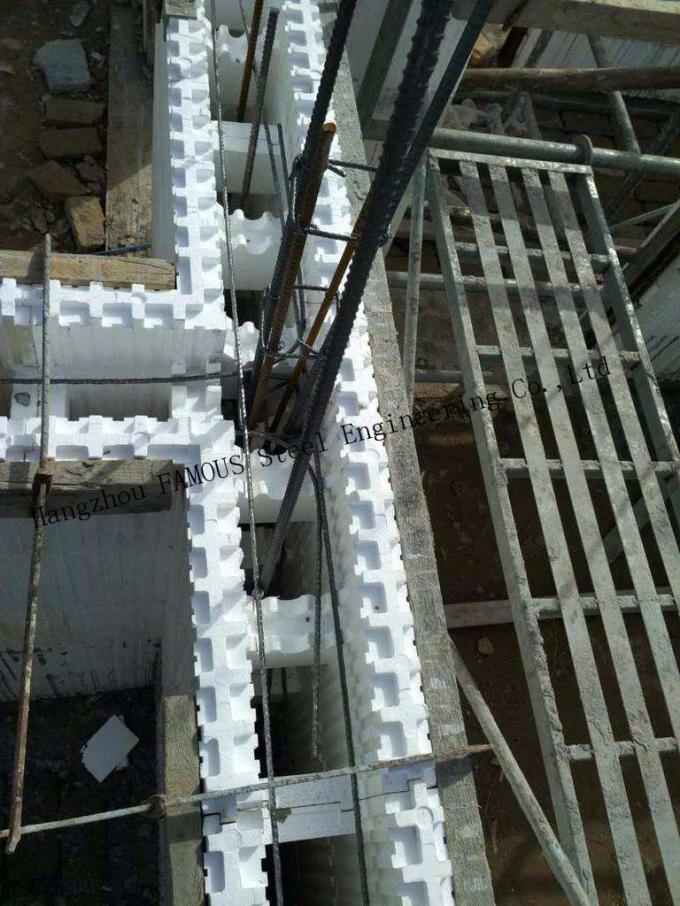 ICFs Yalıtılmış beton Formlar İstiflenmiş kurulum modülleri düz EPS yapı blokları 3